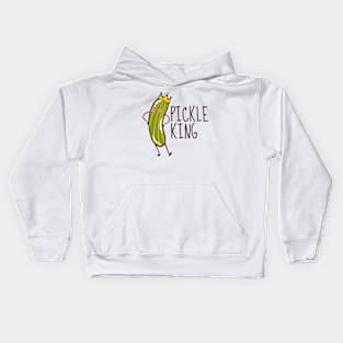 Pickle King Funny Kids Hoodie